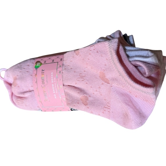 Juicy Couture No Show Socks 10-Pack | Women’s Size 4-10 | Pink Gray White 🩷 - Picture 5 of 8